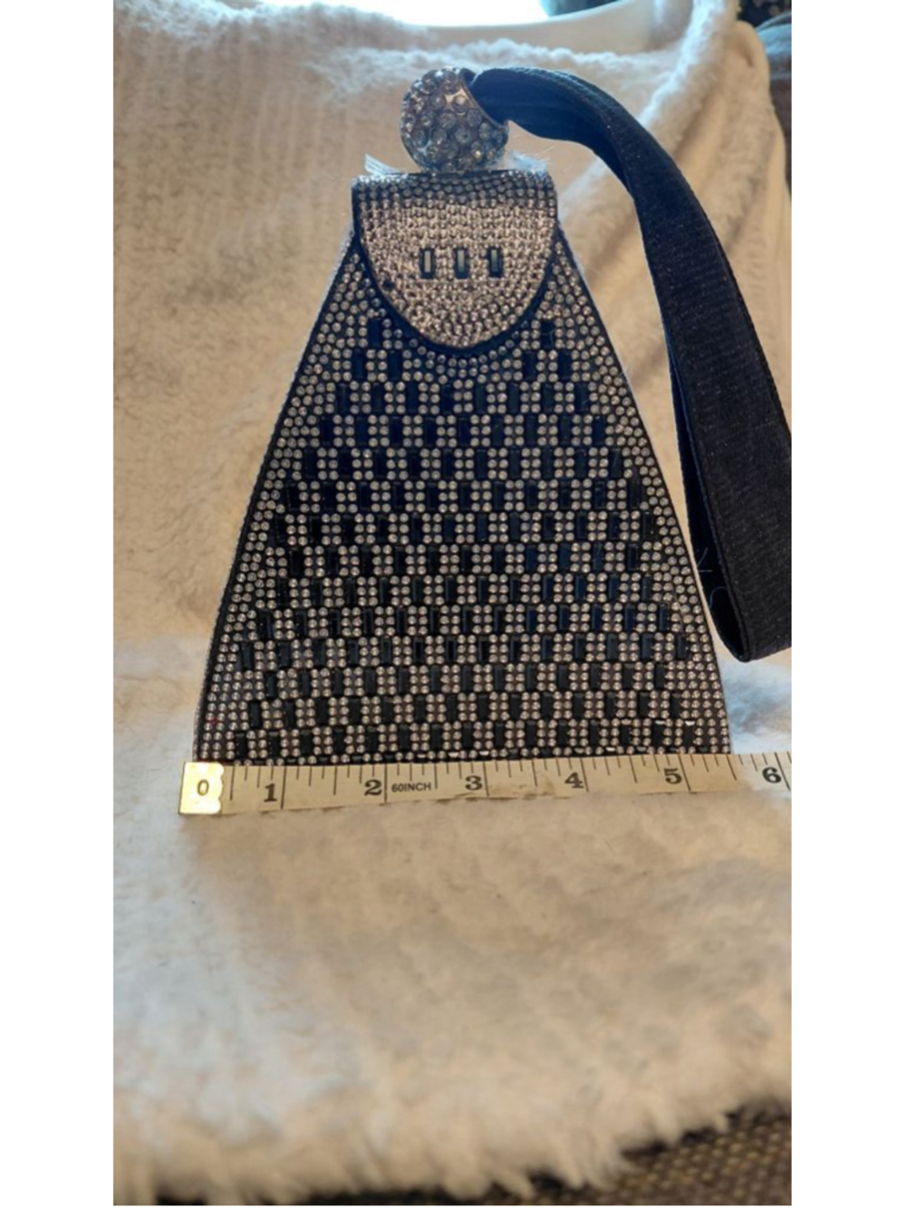 Women's Unbranded Black Silver Rhinestone Mini Bag NWT